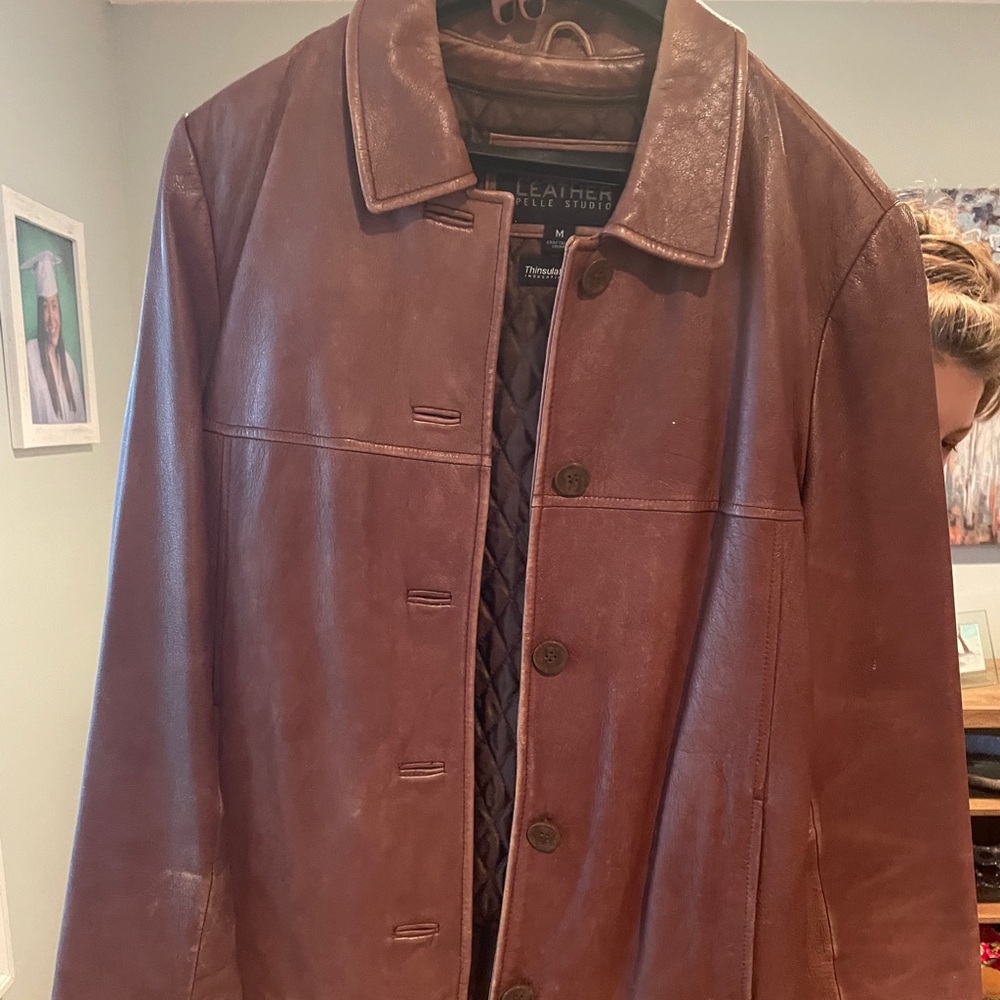 Wilson’s Leather Pelle Studio Leather Coat